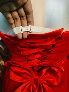 Red Tulle Party Dress