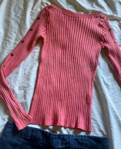 Pink Knitted Top💅🌷🍉🎀