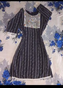 blue kurta for women