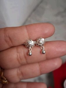 Silver Flower Earrings
