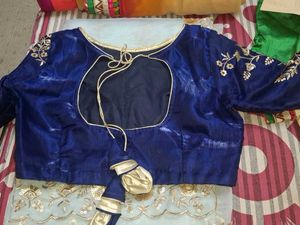 Light Blue Tissue Saree