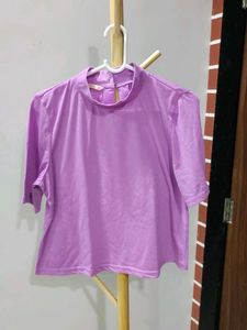 Violet High Neck Tshirt