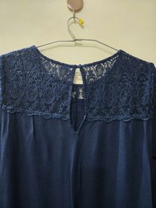Blue Lace Top