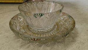 Glass Bowl With Plate