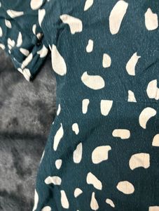 Dark Green Waist Top