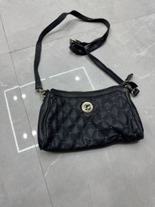 Black Quilted Crossbody Bag