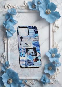 Blue-themed collage Case for iPhone 13 Pro max