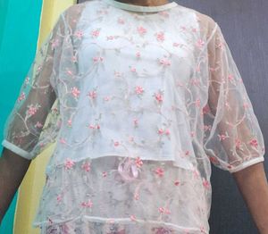 Floral Embroidered Top