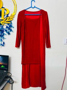 Red Velvet Mini Dress