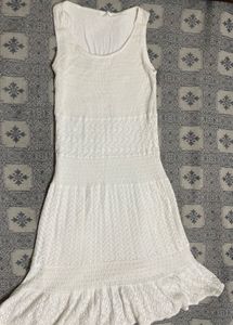 White Knit Dress