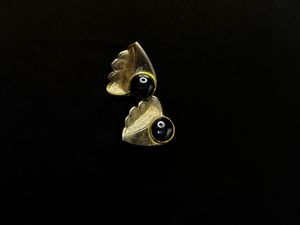 Black Stud Earrings