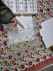 Beautiful Glass Chess Set