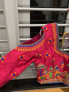 Pink Embroidered Blouse