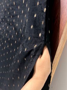 AHIKA Party Wear Elegant Black Kurta