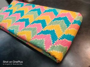 Havy Quality Rayan Fabric Multicolored