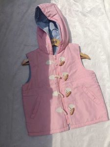Puffer Vest with Toggle Details