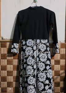 Vintage Floral Print Dress