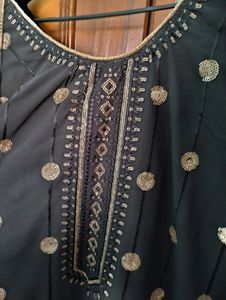 Black Sharara Set