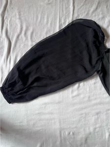 Black Dress With Bell Sleeves