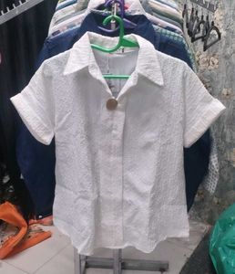 White Button-Up Shirt