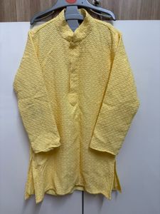 Boys Yellow Kurta sequenced