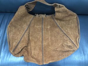 Leather Brown Hobo Bag Large