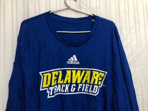 Adidas Blue Long Sleeve T Shirt