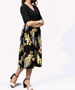 Floral Print Midi Dress