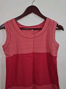 Sleeveless Pink Kurta