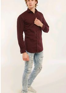 100% Cotton Premium Quality Checkered Casual Shirt