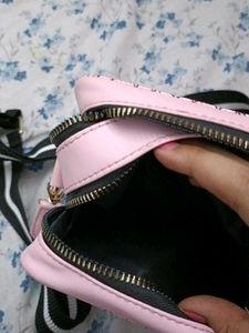 Pink Monogram Crossbody Bag