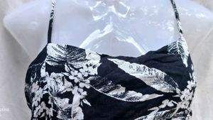 Floral Print Crop Top