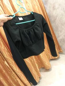Black Long Sleeve Top