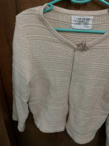Cream Knit Cardigan