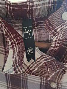 Chic Flannel Collar Neck Top