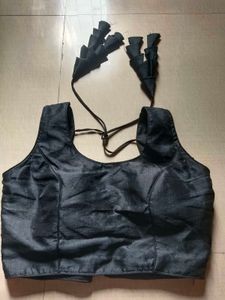 Black Readymade Saree Blouse