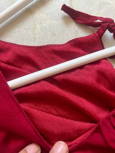 Beautiful Red Meroonish Colour Dress