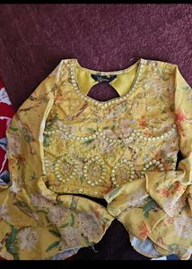 Yellow Floral Blouse