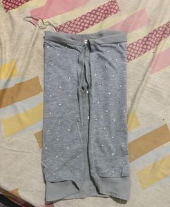 ELLE Gray Embellished Top