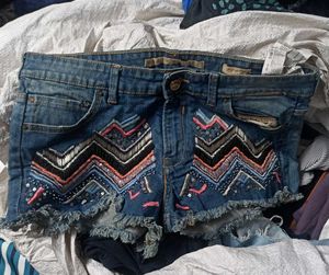 sequin designer shorts