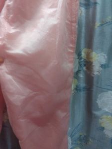 Elegant Peach Kurta Pant With Net Dupatta