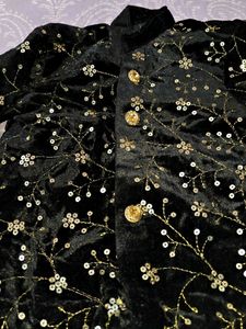 Embroidered Velvet Jacket