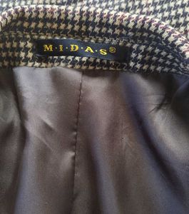 Unisex Check Pattern Blazer