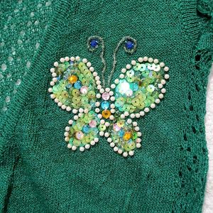 (Comment To Get It Cheaper)Vintage Green Cardigan