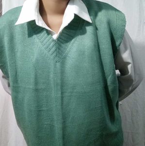 Imported Unisex Mint Green Knit Vest