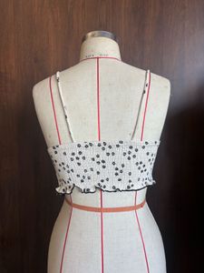 Bershka Floral Crop Top