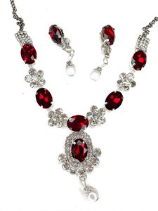 Red Stone Jewelry Set