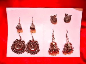 Daily Office Earrings And Studds Combo Car