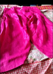 Pink Silk Salwar XXL