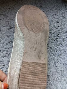 Sparkly Pearl Bow Ballet Flats